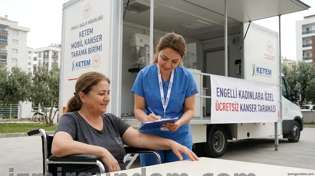 İzmir'de Engelli Kadınlara KETEM ile Kanser Taraması