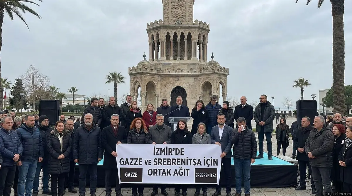 İzmir'de Gazze ve Srebrenitsa İçin Ortak Ağıt
