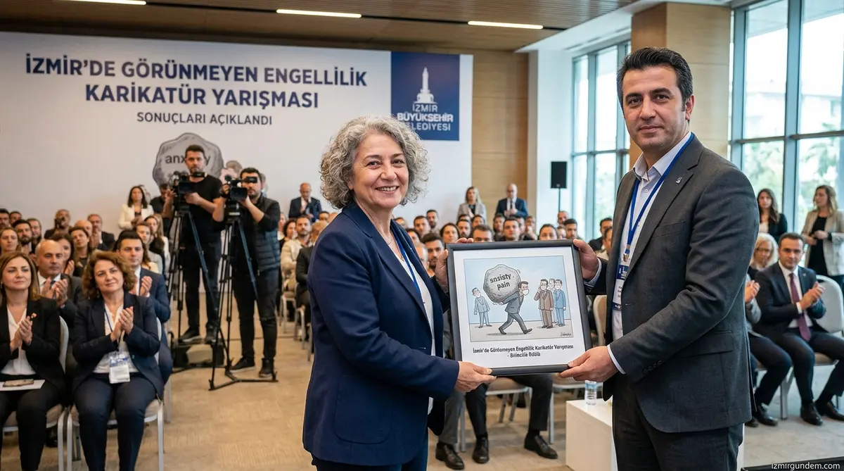 İzmir'de Görünmeyen Engellilik Karikatür Yarışması Sonuçları Açıklandı