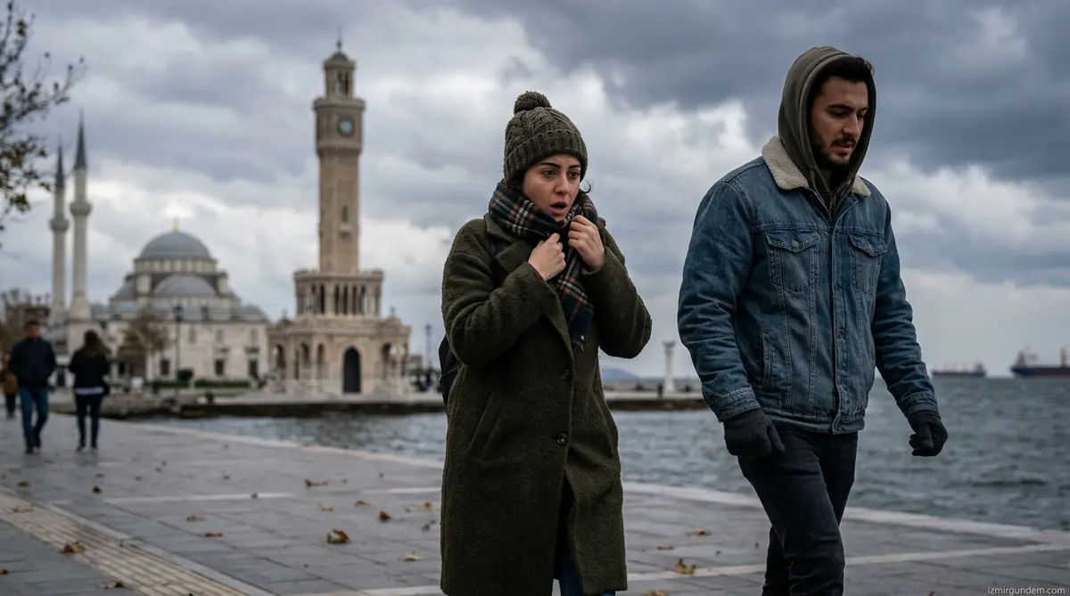 İzmir'de Hava Aniden Soğuyor: Sıcaklık 7 Derece Düşecek