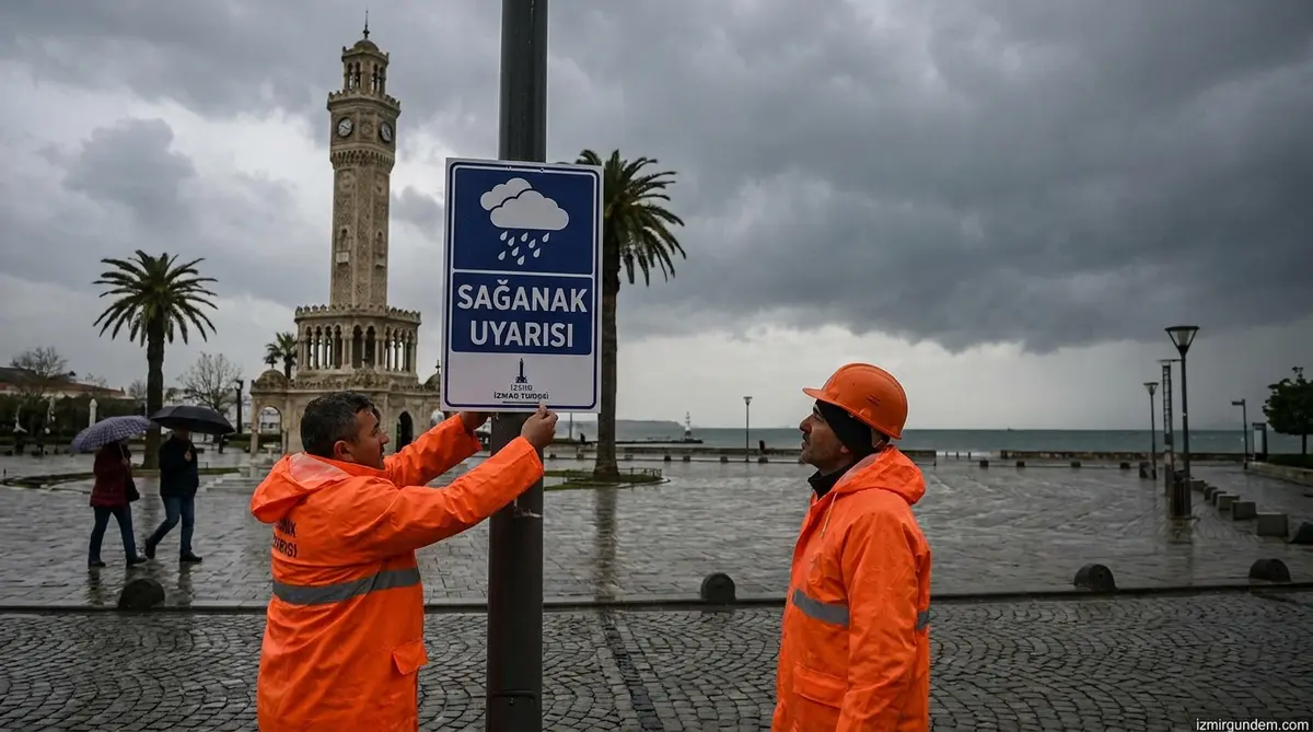 İzmir'de Hava Durumu: İki İlçeye Sağanak Uyarısı Geldi