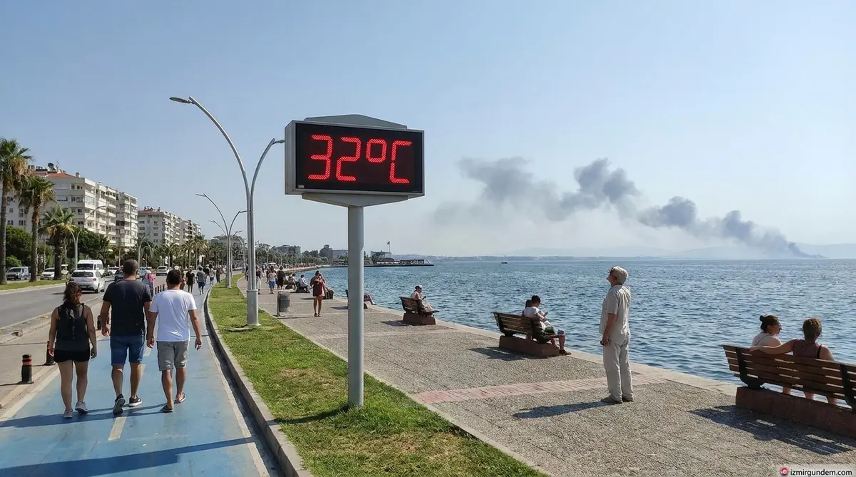 İzmir'de Hava Dönüyor: Hafta Sonu 32 Derece Pazartesi Sağanak
