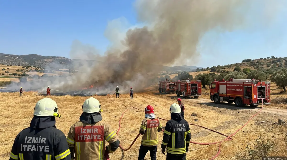 İzmir'de İtfaiye Alarmı: Bir Haftada 566 Yangın Çıktı