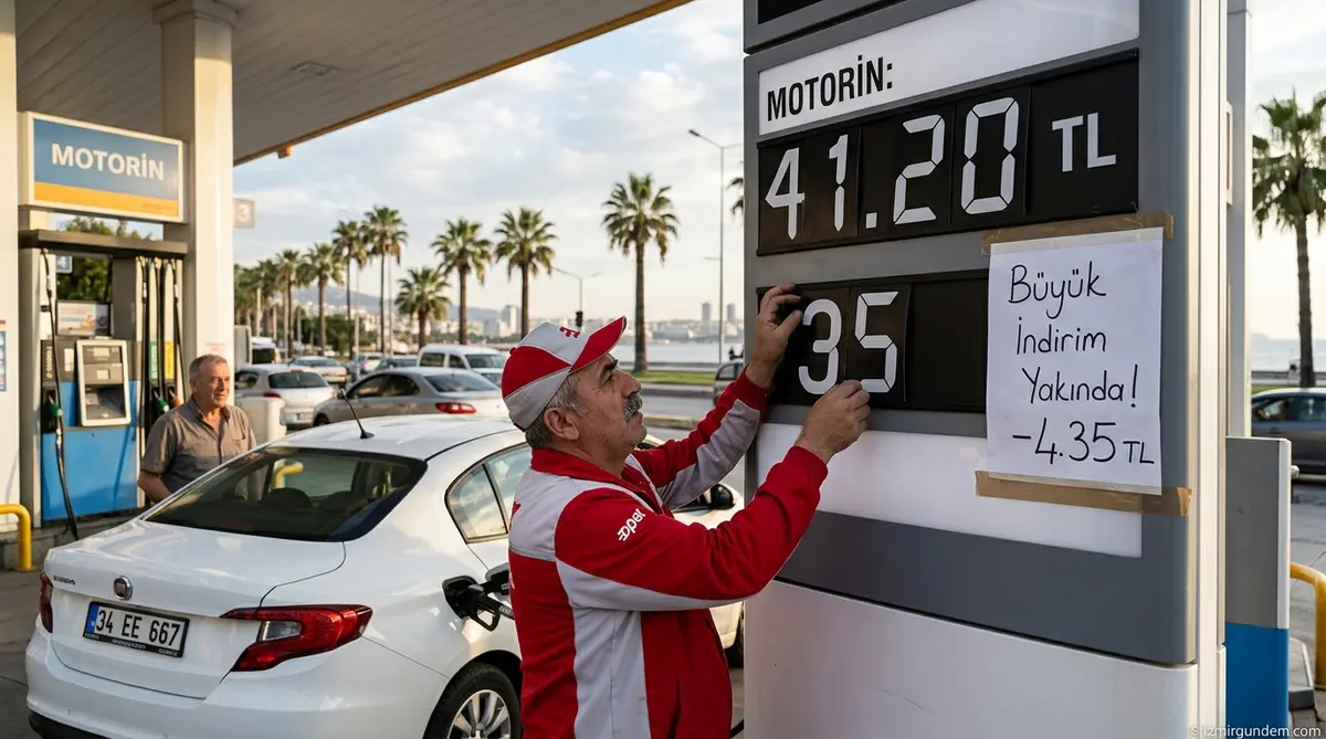 İzmir'de Motorin Fiyatları Düşüyor: 4,35 TL'lik İndirim İçin Tarih Verildi