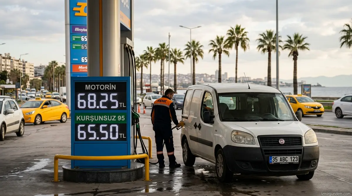 İzmir'de Motorine Zam: Litre Fiyatı 68 Lirayı Aştı