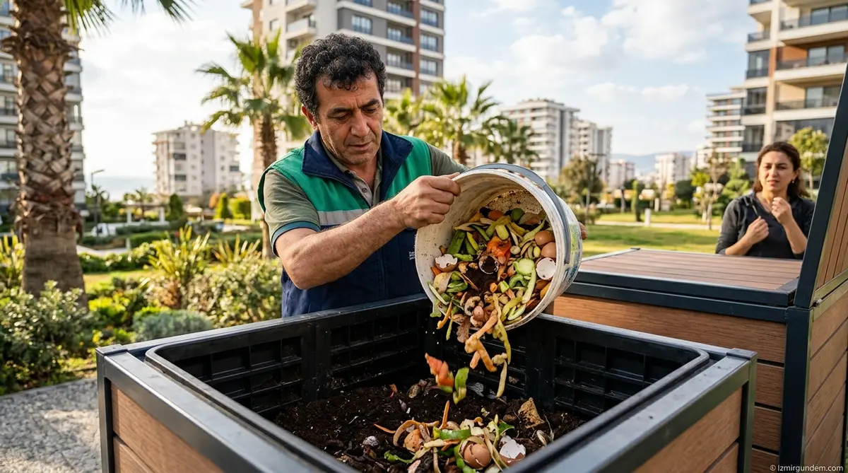 İzmir'de Mutfak Atıkları Toprağa Dönüşüyor: İlk...