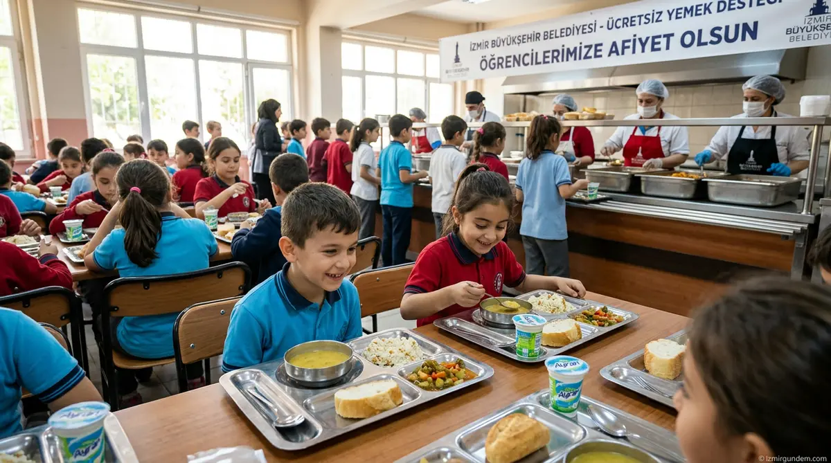 İzmir'de On Binlerce Öğrenciye Ücretsiz Yemek Desteği