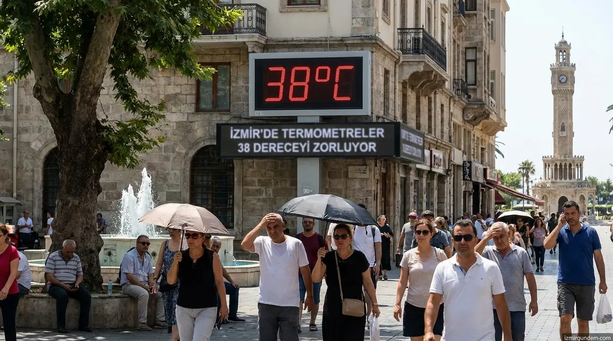İzmir'de Termometreler 38 Dereceyi Zorluyor