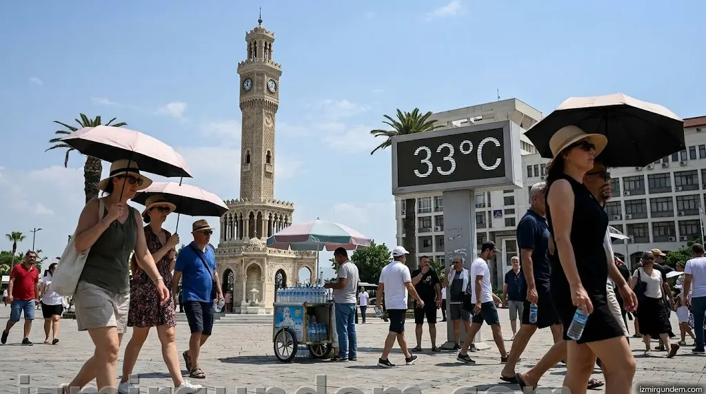 İzmir'de Yaz Sıcağı: Termometreler 33 Dereceyi Görecek