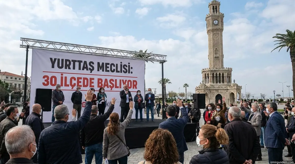 İzmir'de Yurttaş Meclisleri 30 İlçede Başlıyor