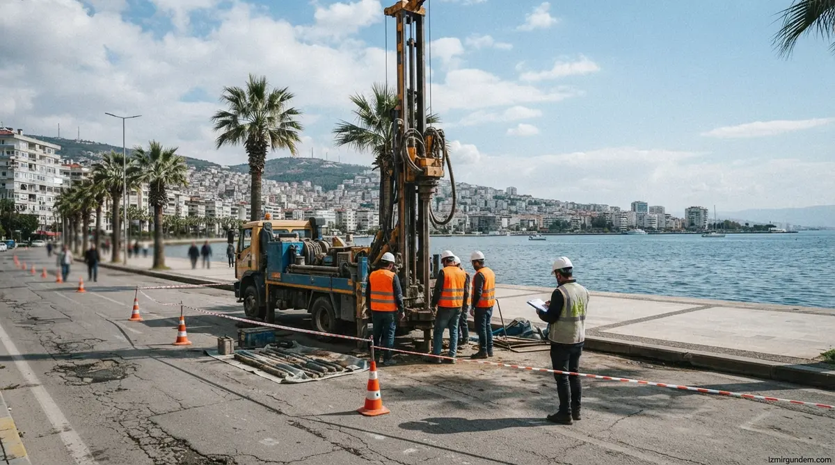 İzmir'de Zemin İncelemesi: Konak'ta 40 Sondaj Tamamlandı
