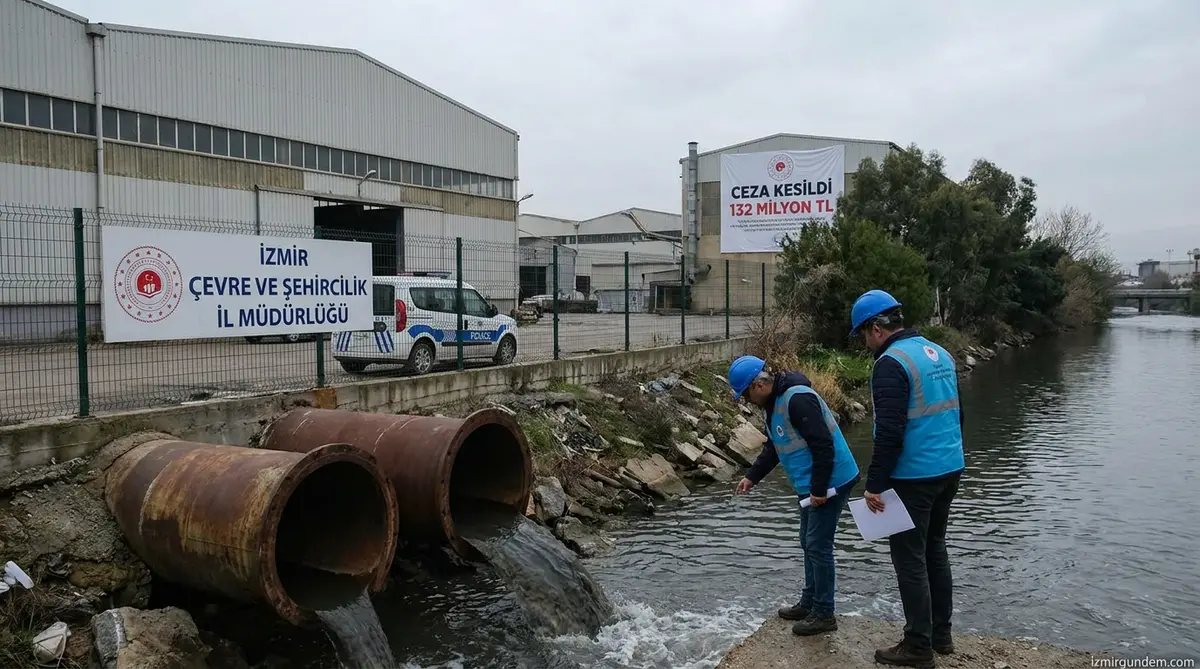 İzmir'de Çevreyi Kirleten İşletmelere 132 Milyon TL...