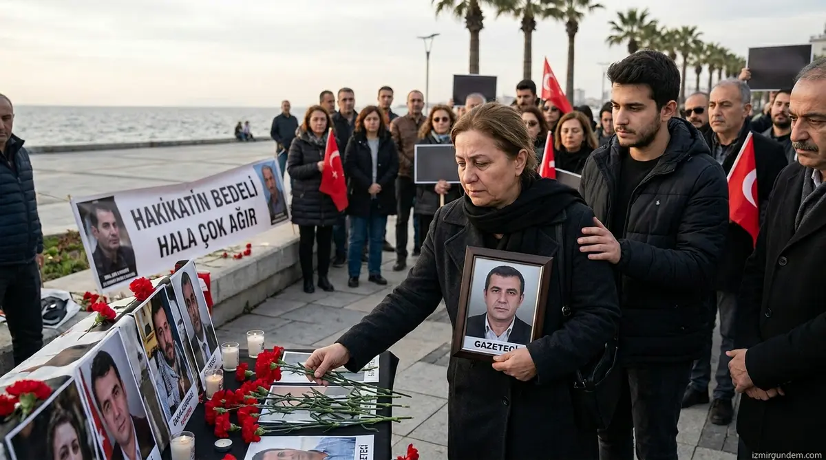 İzmir'de Öldürülen Gazeteciler Anıldı: Hakikatin Bedeli Hala Çok Ağır