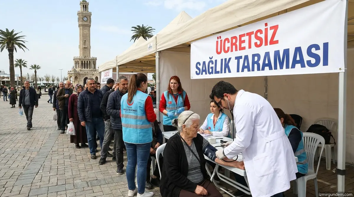İzmir'de Ücretsiz Sağlık Seferberliği 13 Bin Kişiye Ulaştı