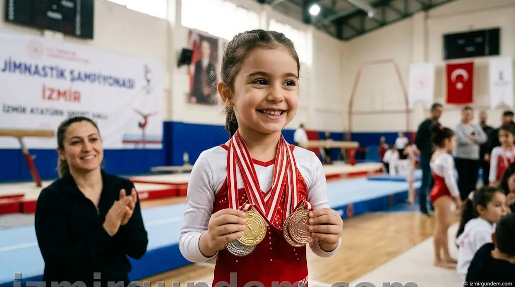 İzmirli 5 Yaşındaki Ayla Yüksel Jimnastikte Madalya Rekoru Kırdı