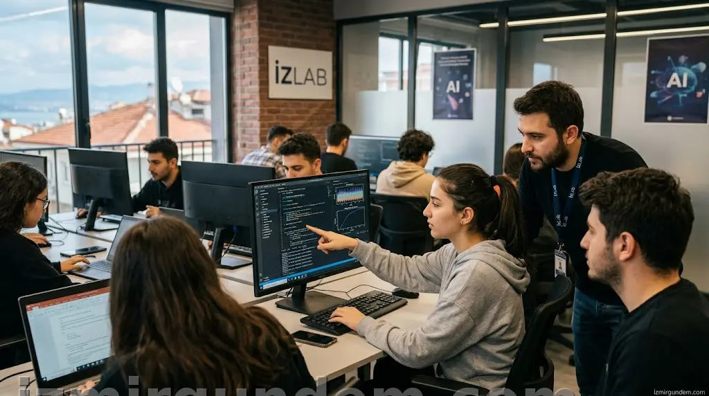 İzmirli Gençler Yapay Zekanın Dilini İzLab'da Öğreniyor