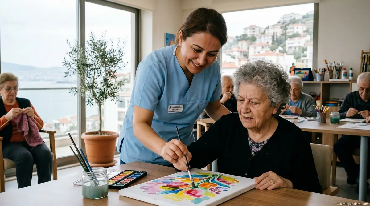 İzmirli Hemşire Sanatla Alzaymıra Savaş Açtı