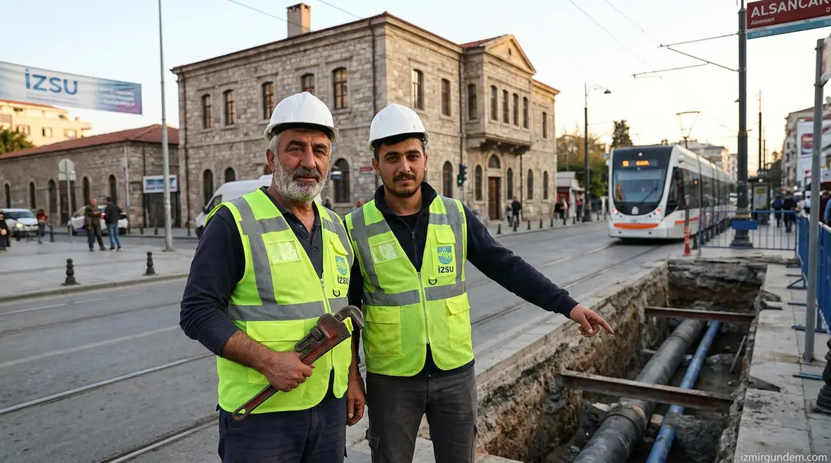 İZSU Çalışanı Babaların Altyapı Mesaisinde Gurur...