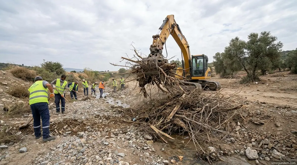 İZSU'dan Kış Seferberliği: İzmir'in Dereleri Temizleniyor