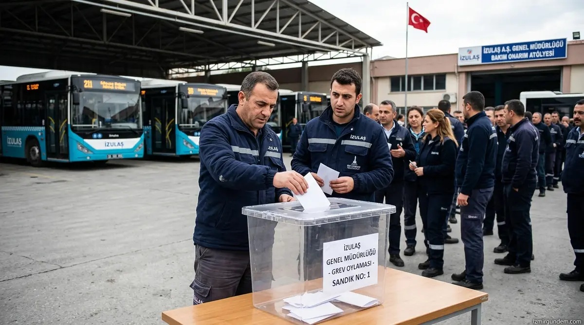 İZULAŞ’ta Grev Sandığı Kuruluyor: 800 İşçi Karar...