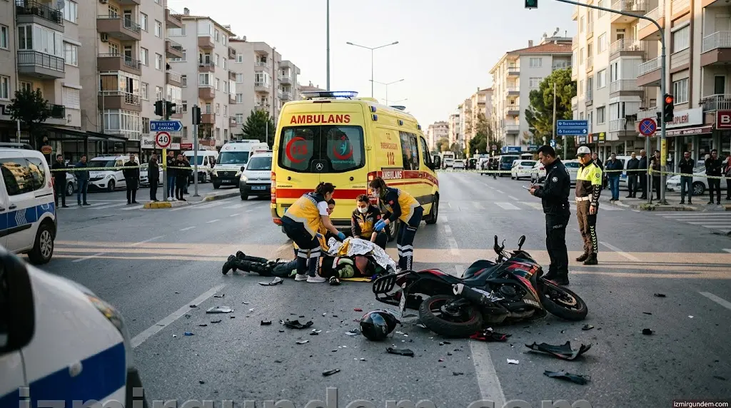Karabağlar Yeşilyurt'ta Kaza: Motosiklet Sürücüsü...