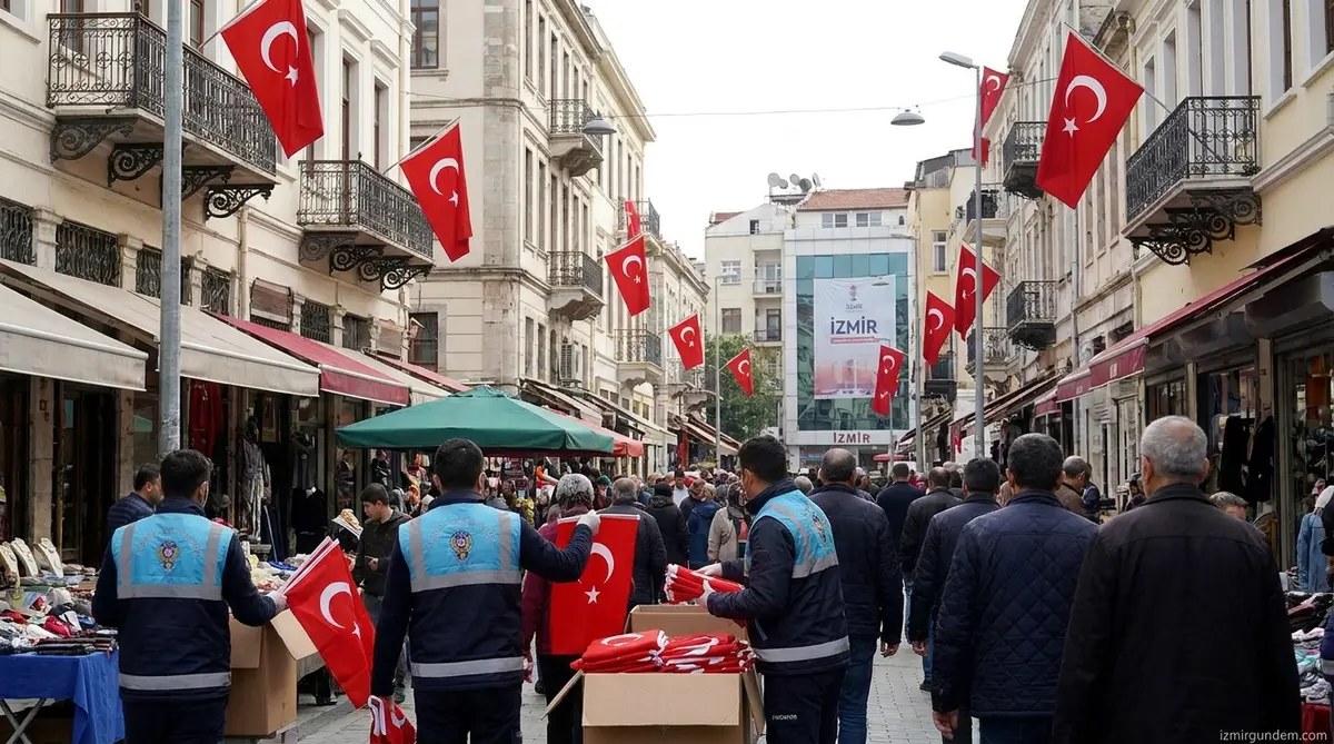 Karabağlar'da 30 Ağustos Coşkusu: Sokaklar Bayraklarla Donatıldı