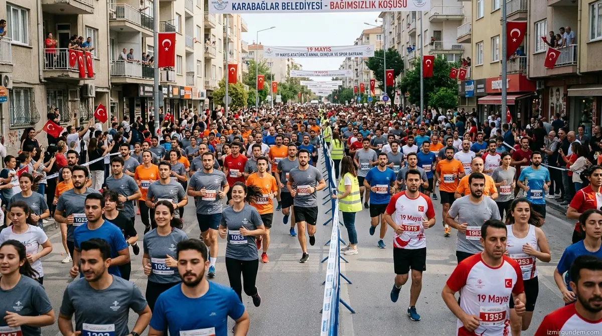 Karabağlar'da Bağımsızlık Koşusu Rekoru: 1200 Kişi...