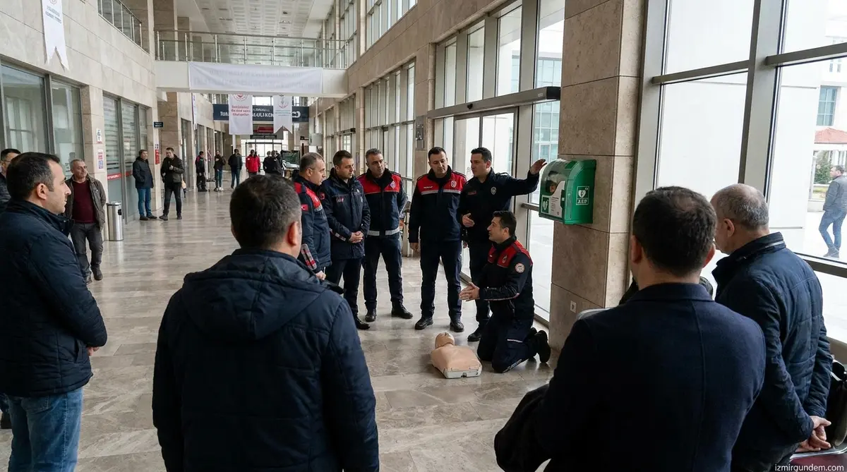 Karabağlar'da Hayat Kurtaran Adım: 6 Noktaya OED Cihazı Yerleştirildi