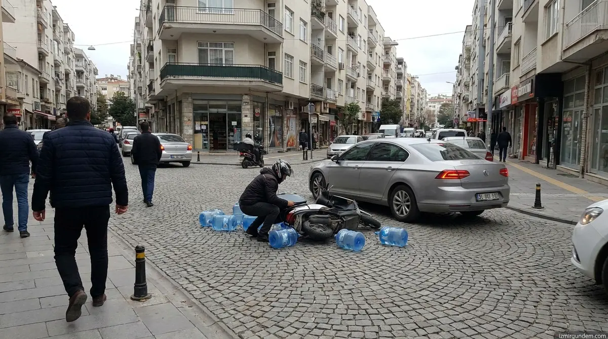 Karabağlar'da Kuryeye Saldırı: Çukurdan Kaçtı Darp Edildi
