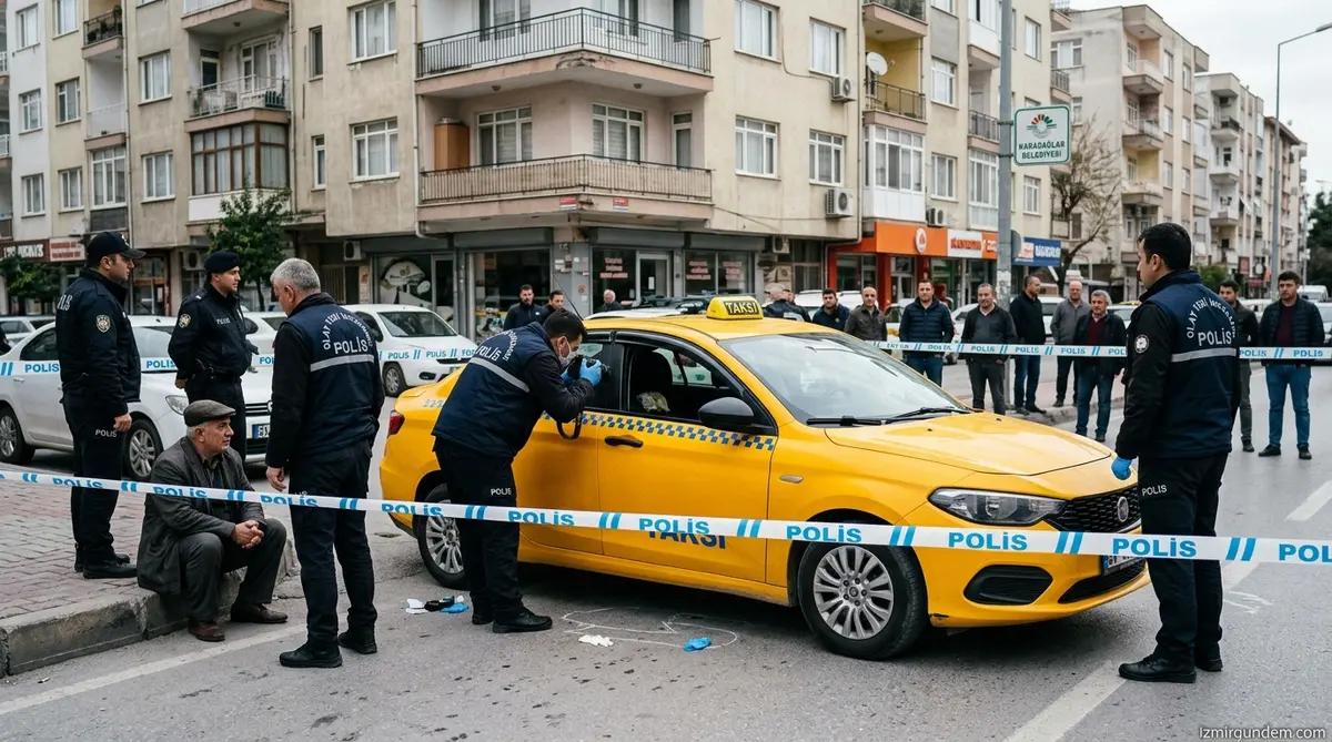 Karabağlar'da Taksiciye Bıçaklı Saldırı Dehşeti