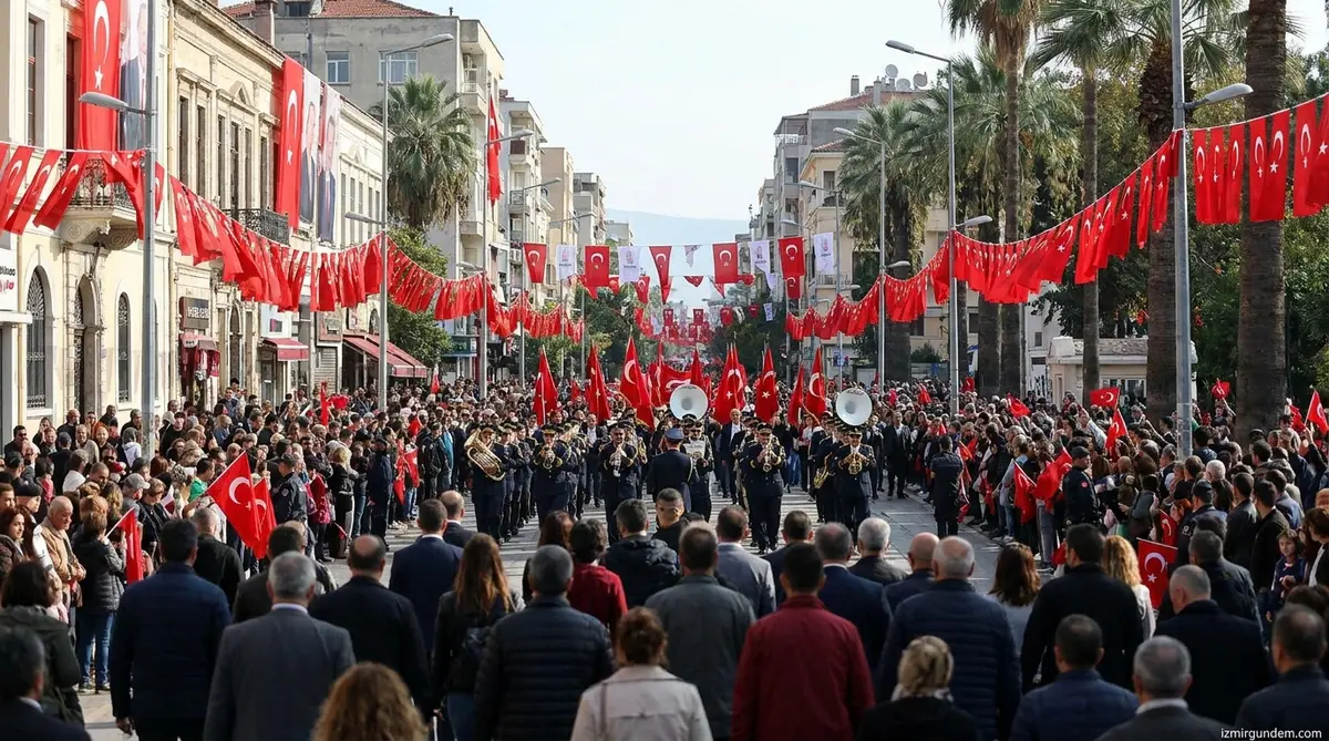 Karşıyaka 9 Eylül Korteji ile Kırmızı Beyaza Bürünecek