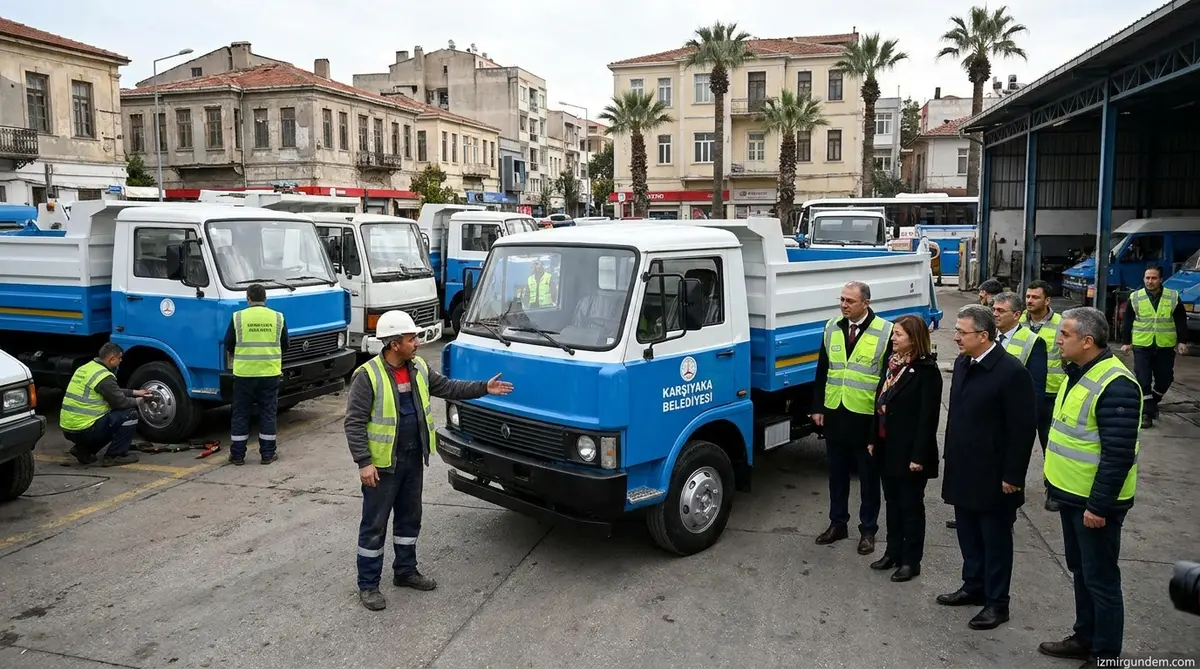 Karşıyaka Belediyesi Atıl Araçları Yeniden Hizmete...