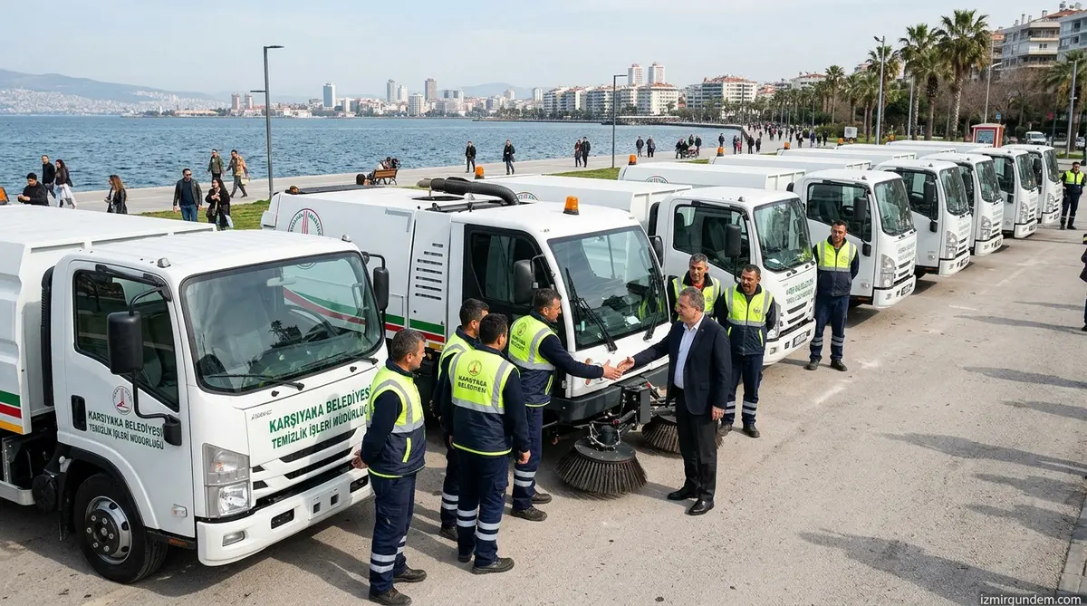 Karşıyaka Belediyesinin Temizlik Filosu Genişledi