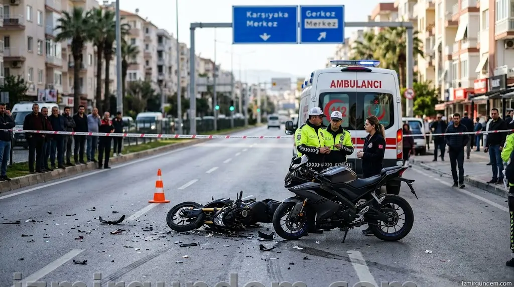 Karşıyaka Girne Bulvarı'nda feci kaza: 18 yaşındaki motosikletli...