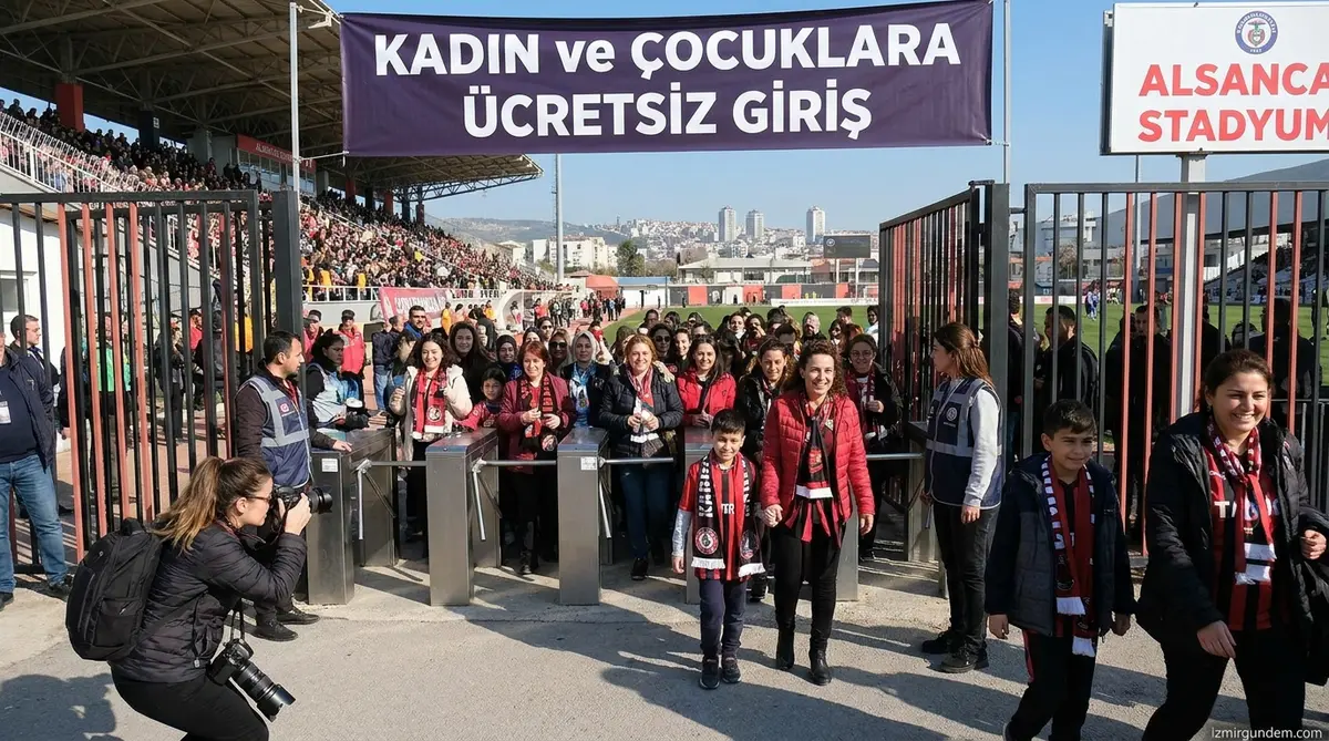 Karşıyaka Kupa Maçında Kadın ve Çocuklara Ücretsiz Giriş