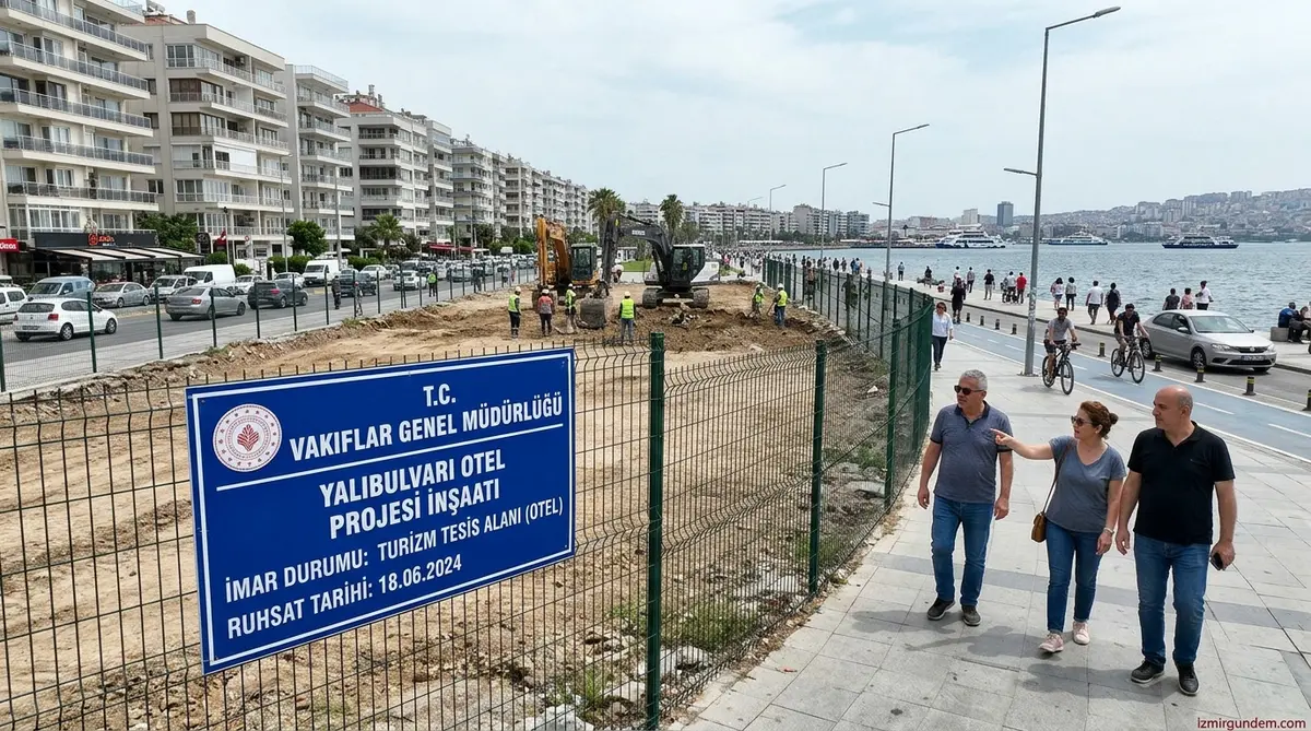 Karşıyaka Yalı Bulvarı’nda İmar Değişikliği: Vakıf Arazisine Otel Geliyor