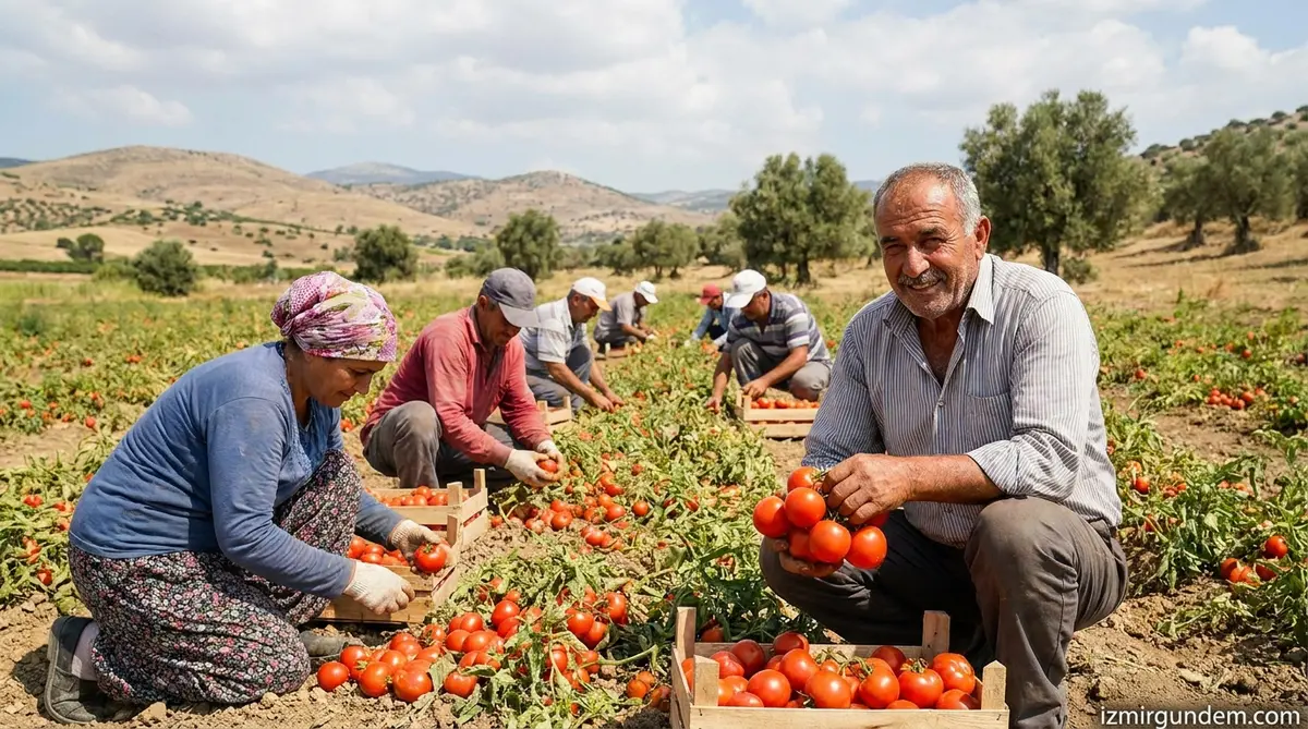 Karşıyaka Yamanlar Tarla Domatesi İçin Üreticiler Sahada