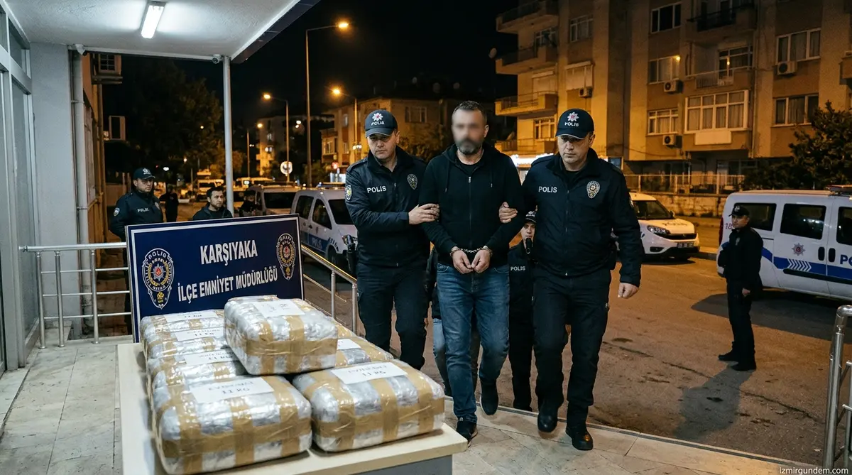 Karşıyaka'da 11 Kilo Uyuşturucu Yakalandı: O. O. Tutuklandı
