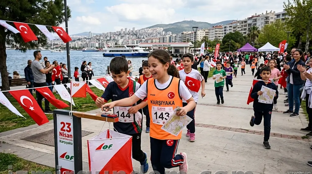 Karşıyaka'da 23 Nisan Coşkusu Oryantiring Yarışlarıyla Taçlandı
