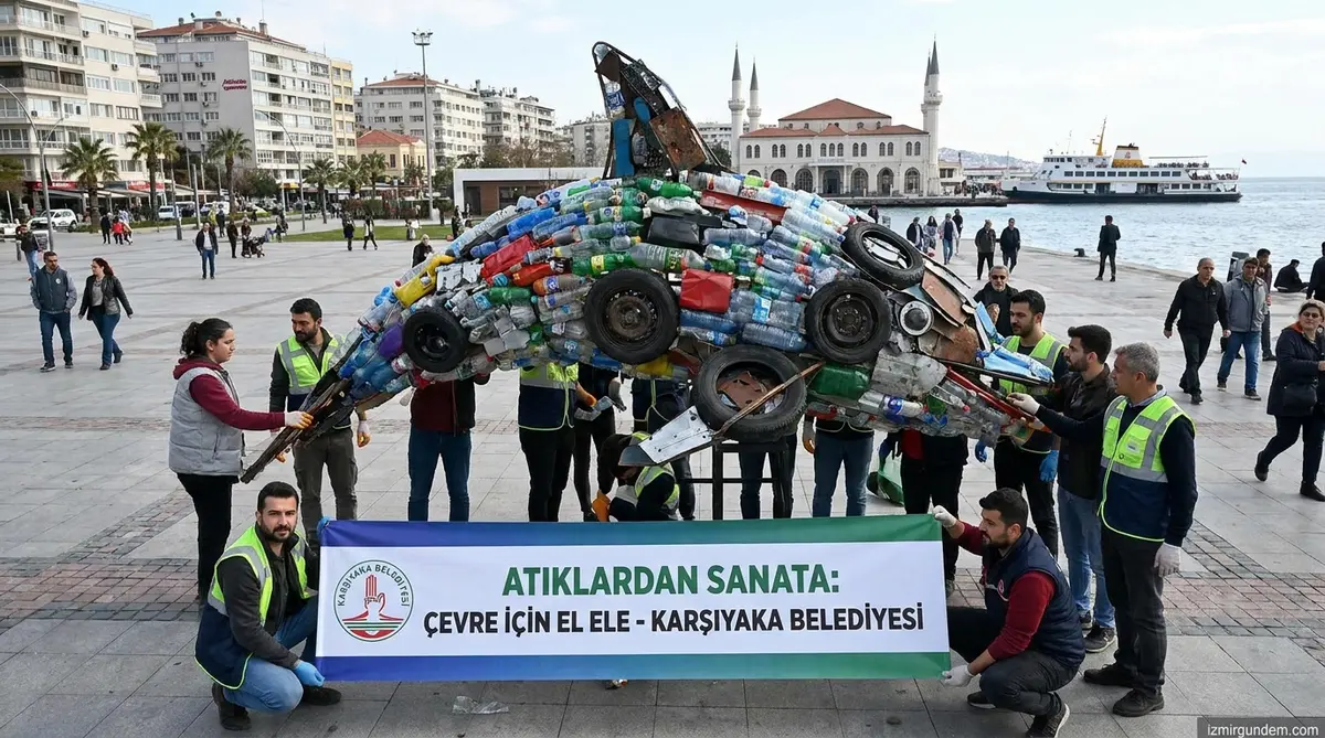 Karşıyaka'da Atıklar Sanata Dönüştü: Çevre Seferberliği