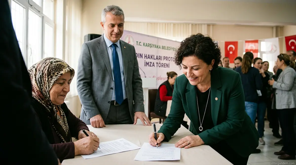 Karşıyaka'da Kadın Hakları İçin Yeni İmzalar Atıldı