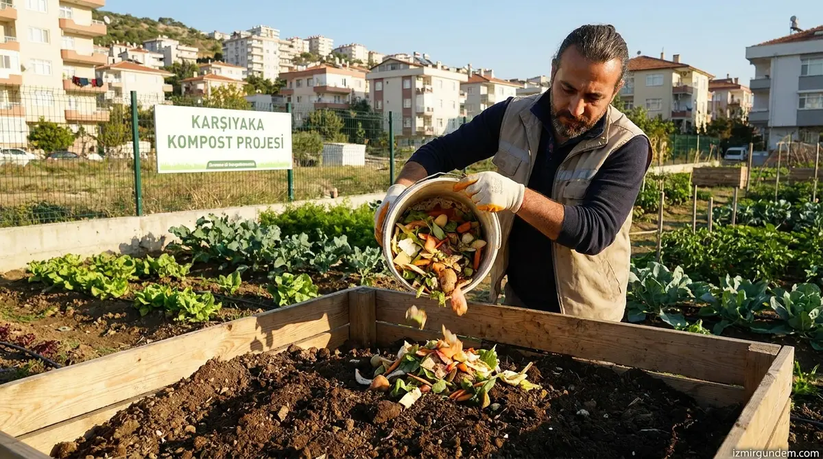Karşıyaka'da Mutfak Atıkları Toprağa Hayat Veriyor