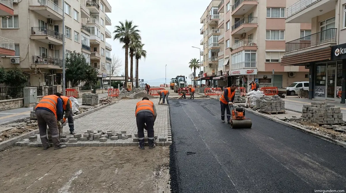 Karşıyaka’da Yol Seferberliği: Temmuz Ayında 3 Bin Metrekare Yenilendi