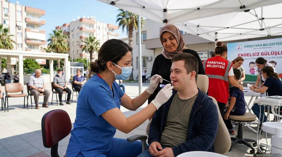 Karşıyaka'da Özel Bireylere Ücretsiz Diş Taraması: 50 Kişiye Şifa
