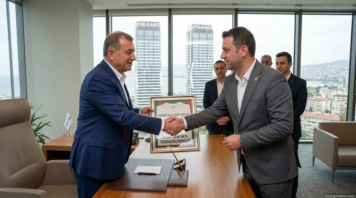 Karşıyaka'dan Folkart'a Vefa: Mesut Sancak'a Anlamlı Teşekkür Ziyareti