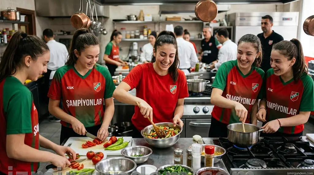 Karşıyaka’nın Şampiyon Kızları Mutfakta Ter Döktü