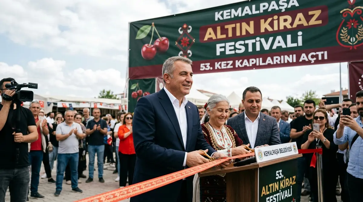 Kemalpaşa Altın Kiraz Festivali 53. Kez Kapılarını Açtı