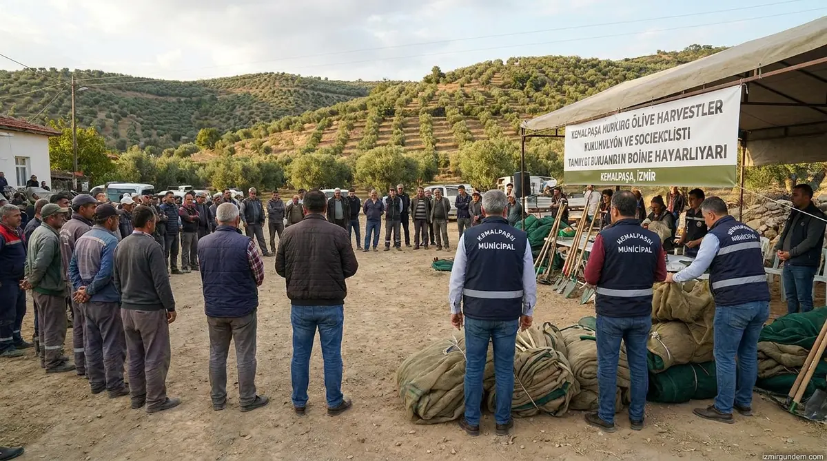 Kemalpaşa'da 391 Zeytin Üreticisine Büyükşehir Desteği