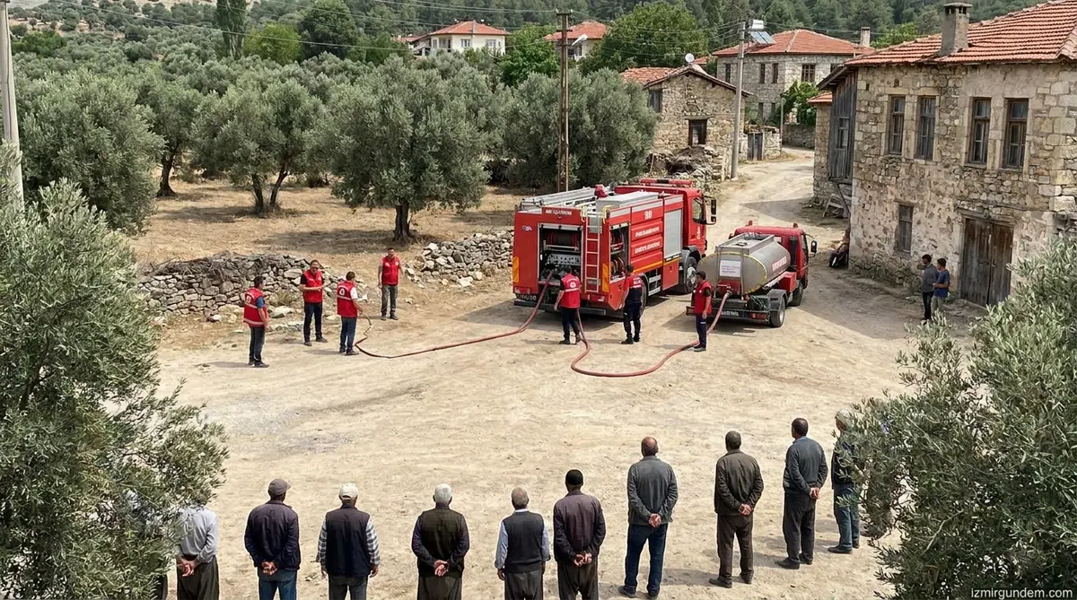 Kiraz Cevizli Mahallesi Yangına Karşı Dirençli Hale Geldi