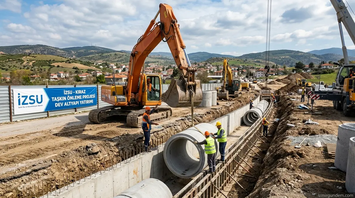 Kiraz'da 100 Milyonluk Dev Altyapı Hamlesi: İZSU Taşkınlara Savaş Açtı